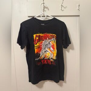 Guns N' Roses Tokyo Graphic Band Tee - Black with Red/Yellow Print